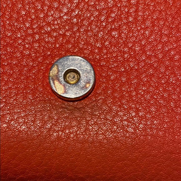 Tory Burch Orange Leather Wallet Crossbody - Picture 8 of 11